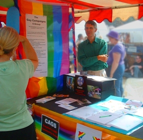 The CAGS stall at Brighton Pride