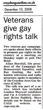 Report of the Allan Horfall and Ray Gosling meeting