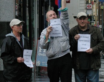 CAGS members protesting in the street
