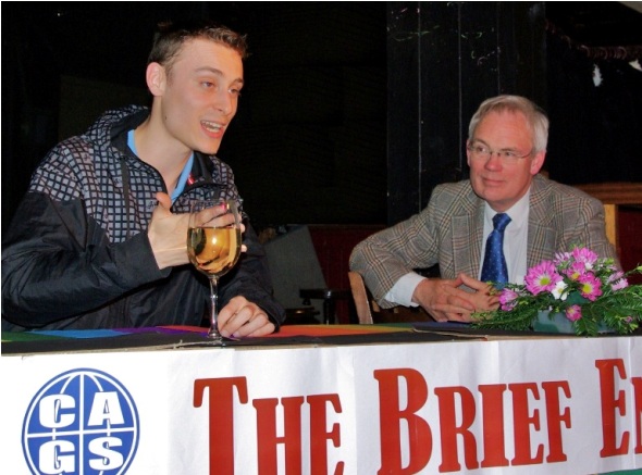 Thierry Schaffauser and Ross Burgess at The Brief