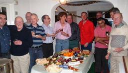 Some members and guests at the Christmas party